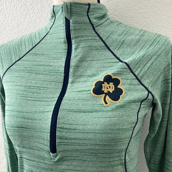 Notre Dame Women’s Under Armour Half Zip Shirt - Picture 2 of 4